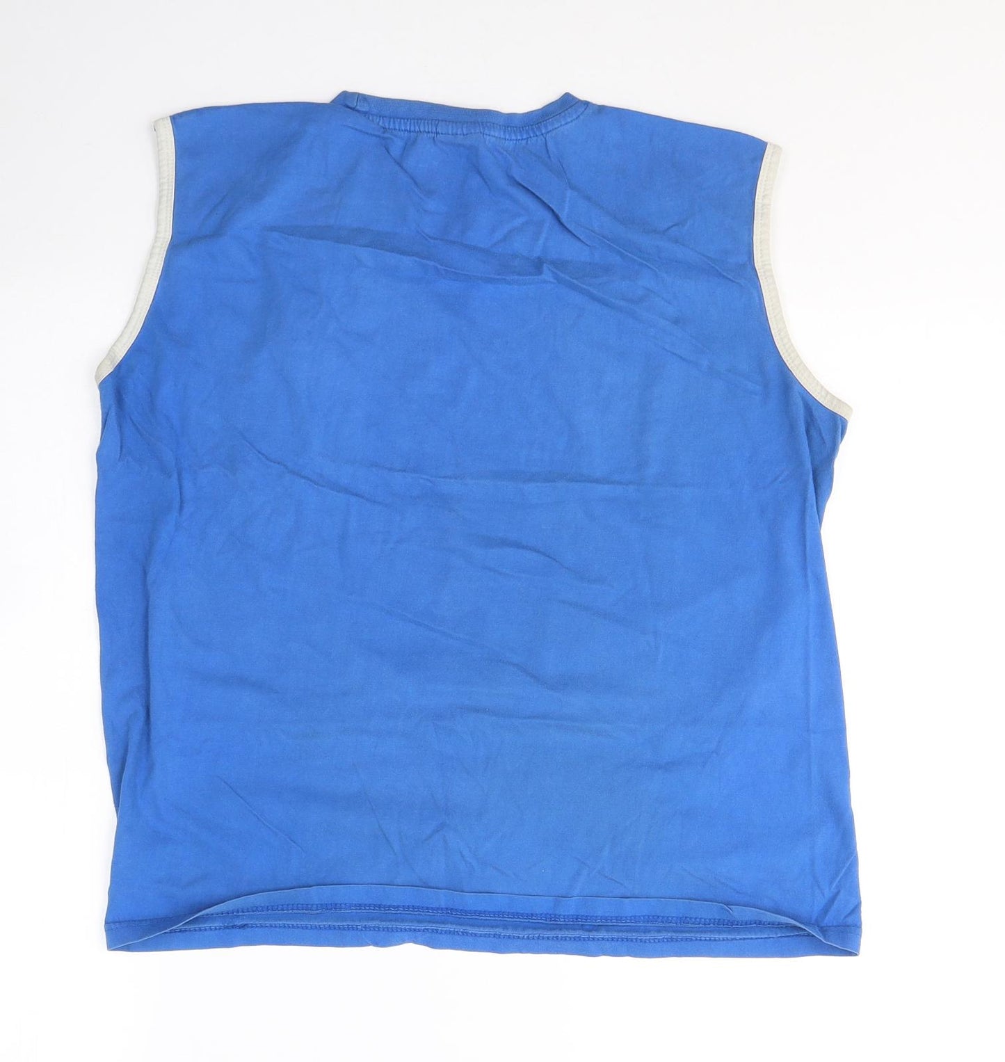 Adriani Mens Blue  Cotton  T-Shirt Size M Round Neck  - gran canaria
