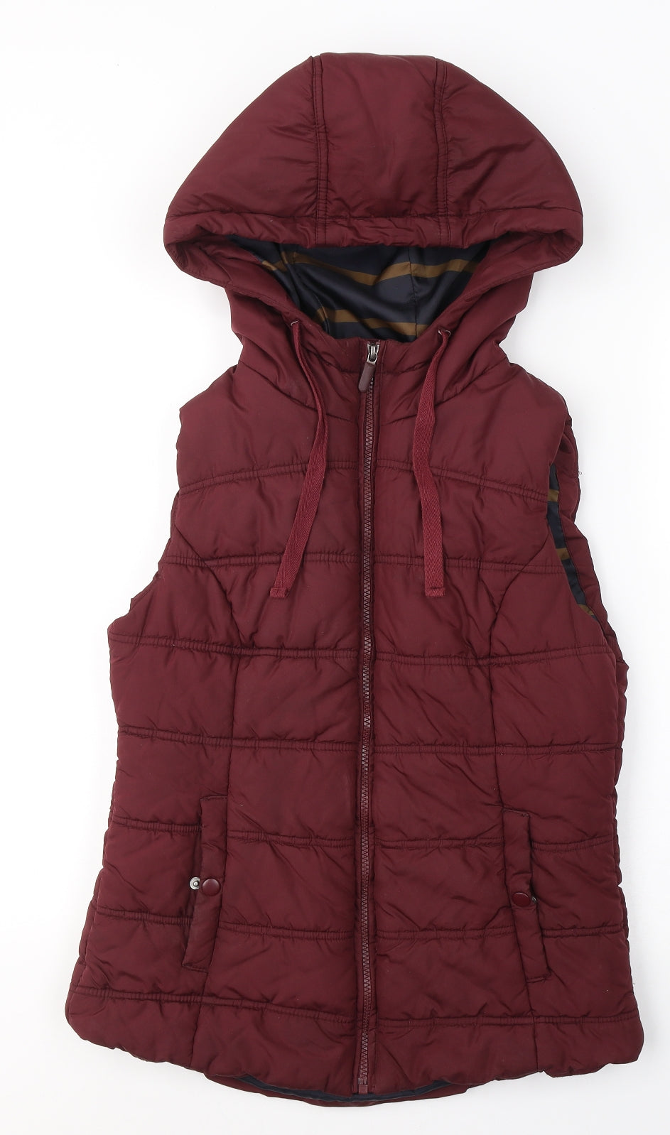 NEXT Womens Red   Gilet Coat Size 12  Zip - Puffer gilet