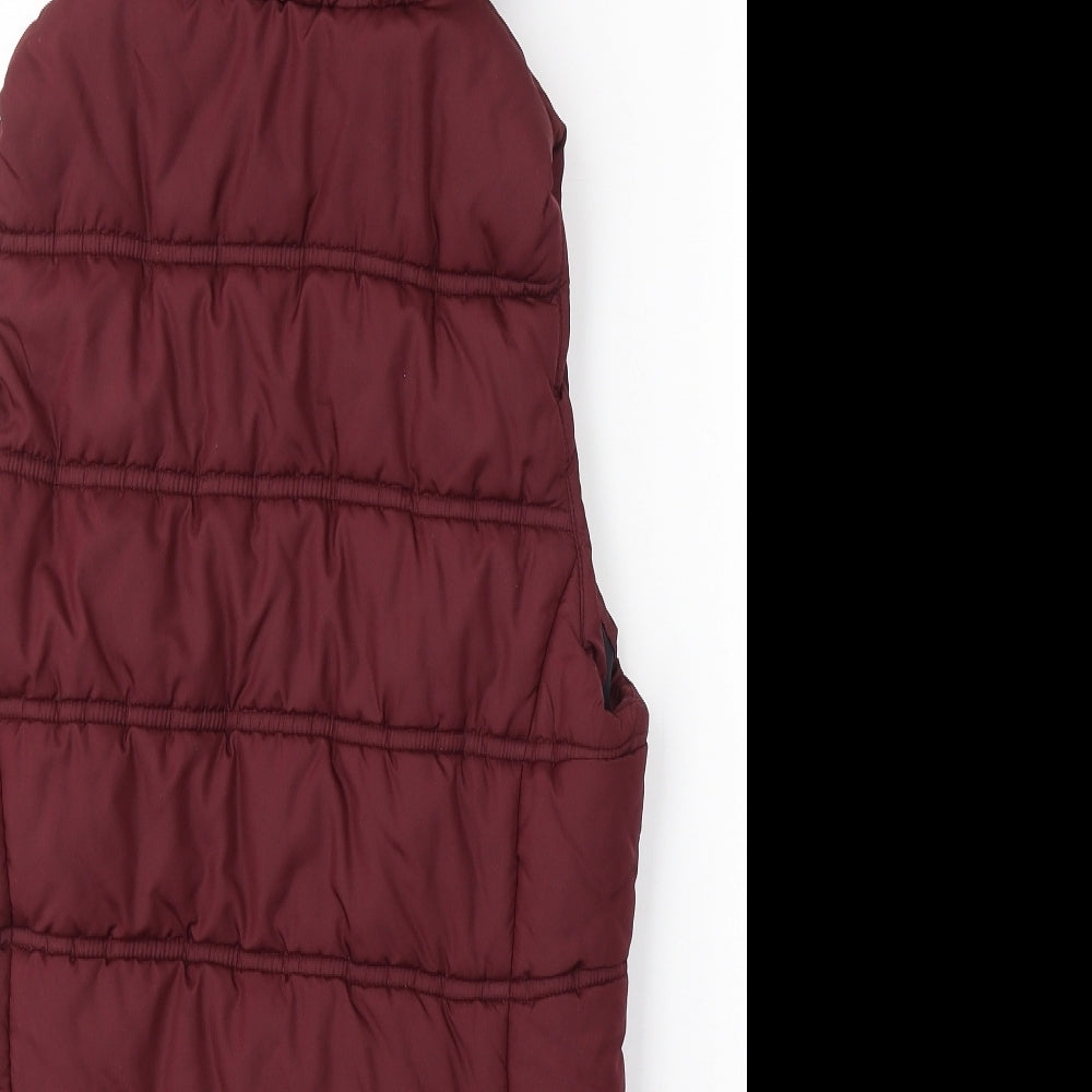 NEXT Womens Red   Gilet Coat Size 12  Zip - Puffer gilet