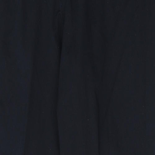 Debenhams Mens Blue  Cotton Trousers  Size 38 in L26 in Regular Button