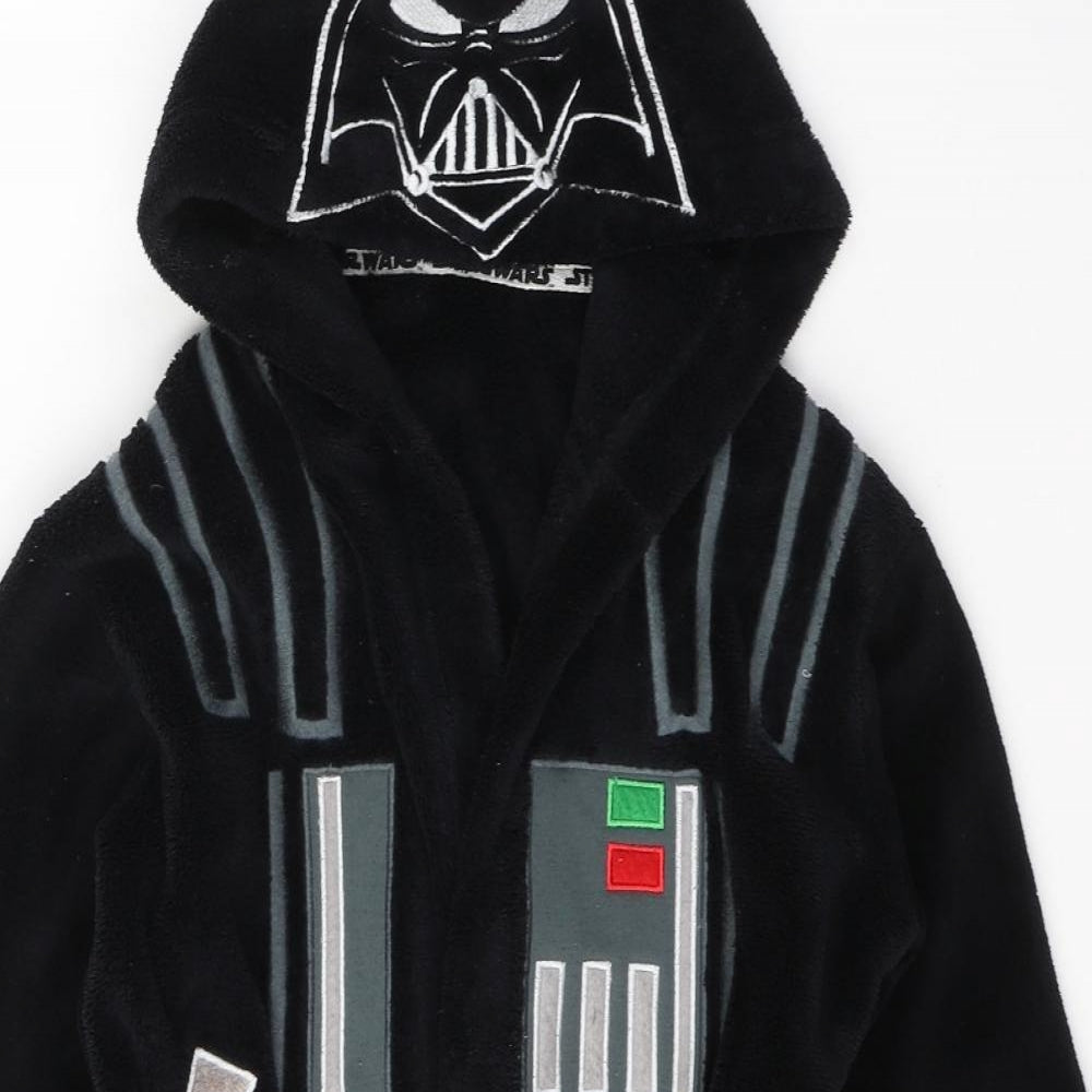 Star Wars Boys Black Solid Polyester  Gown Size 6-7 Years  Tie - Darth Vader