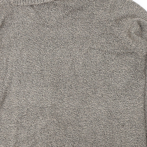 Bonmarché Womens Beige Roll Neck  Acrylic Pullover Jumper Size XL