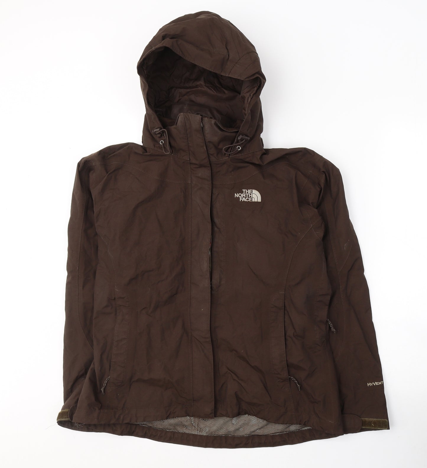 The North Face Womens Brown   Windbreaker Coat Size M  Zip
