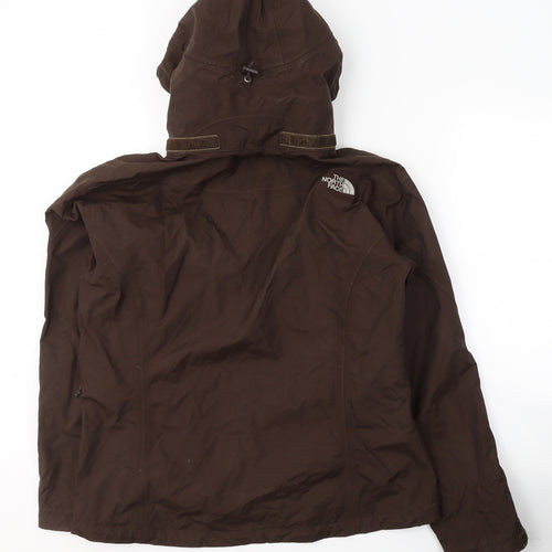 The North Face Womens Brown   Windbreaker Coat Size M  Zip