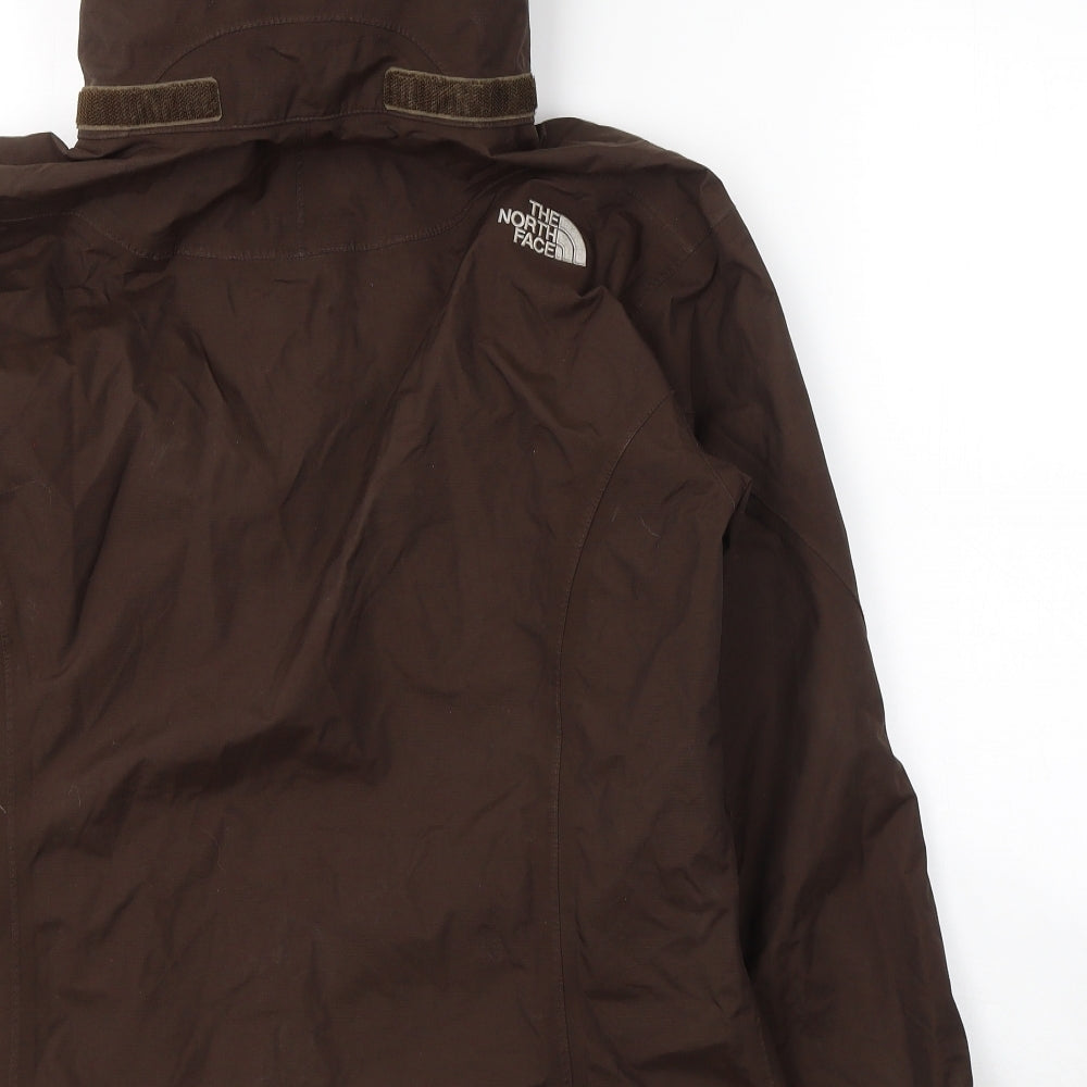 The North Face Womens Brown   Windbreaker Coat Size M  Zip