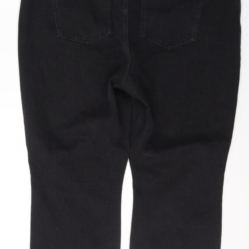 VERO MODA Womens Black  Cotton Straight Jeans Size 24 L27 in Regular Button