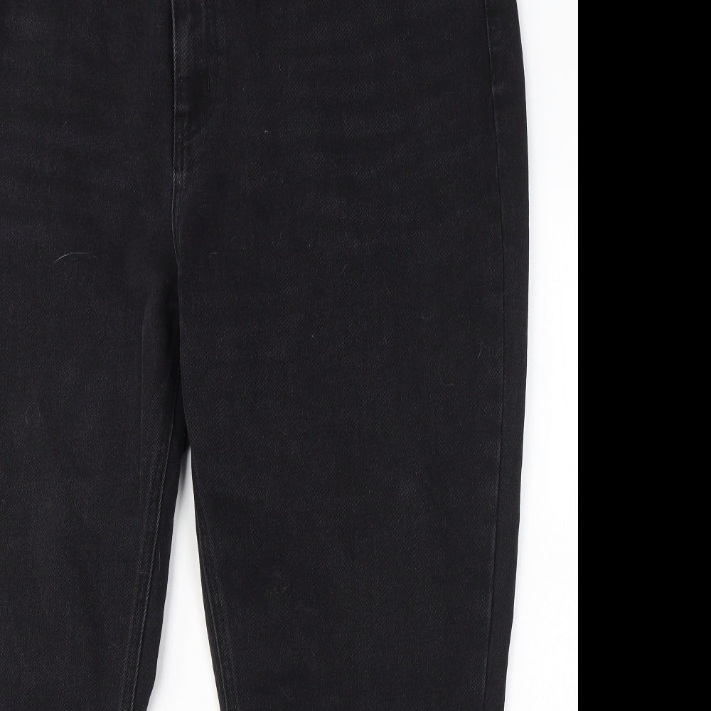 VERO MODA Womens Black  Cotton Straight Jeans Size 24 L27 in Regular Button