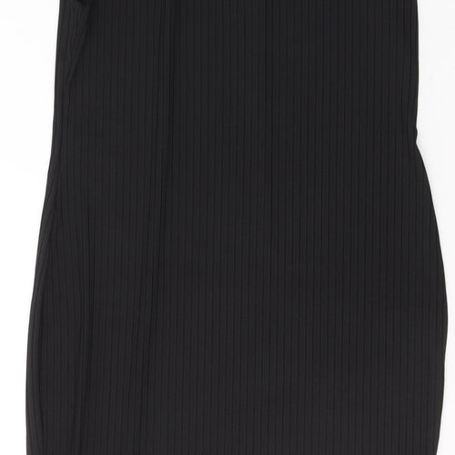 Nasty Gal Womens Black  Polyester Pencil Dress  Size 10  Round Neck Pullover