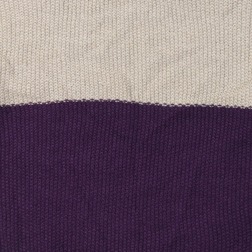 Pep&Co Womens Purple High Neck  Acrylic Pullover Jumper Size XL