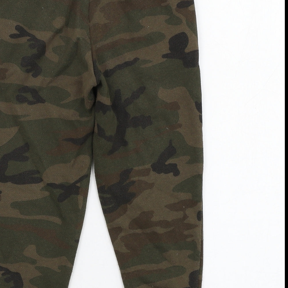 Primark Boys Green Camouflage Cotton Jogger Trousers Size 2-3 Years  Regular Pullover