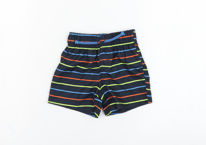 Primark Boys Black Striped Polyester Sweatpants Trousers Size 9-12 Months Pullover - Swimwear