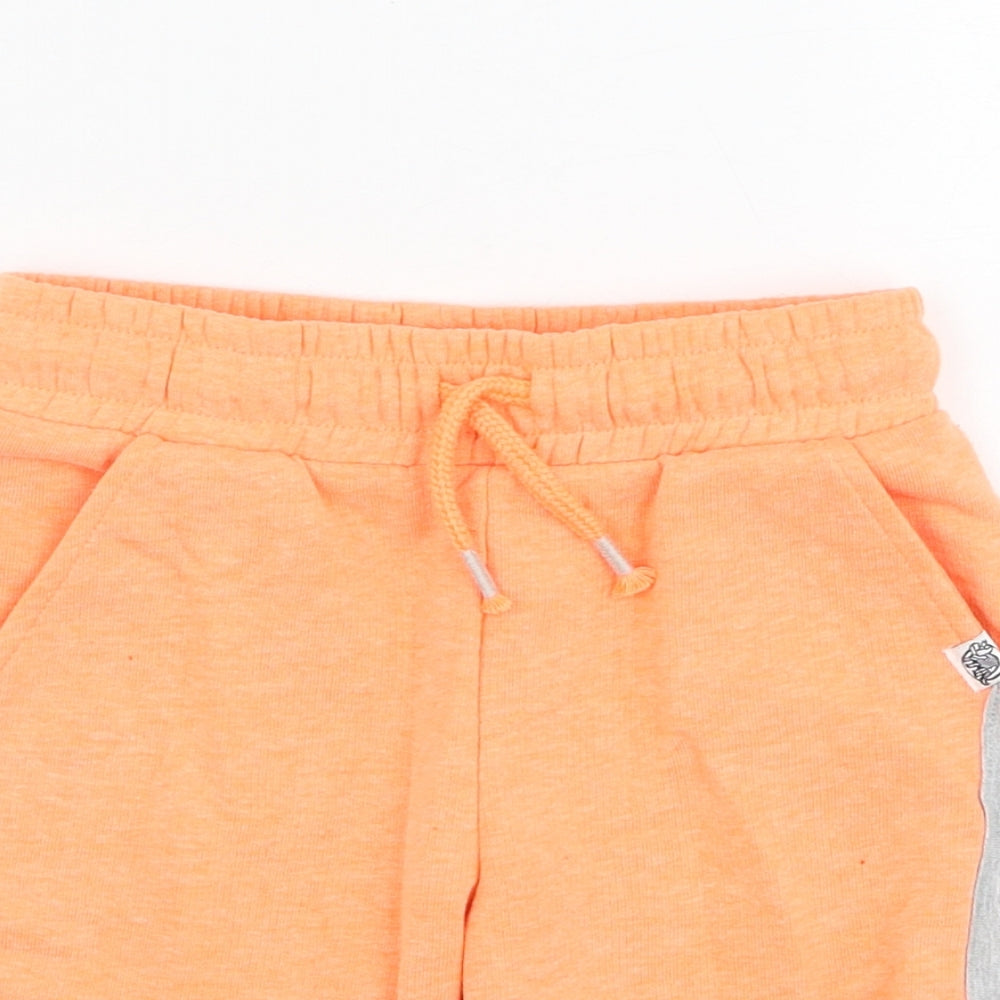 F&F Boys Orange  Cotton Sweat Shorts Size 2-3 Years  Regular