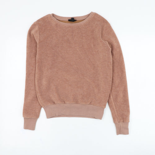 Topshop Womens Brown  Viscose Pullover Sweatshirt Size 8  Pullover