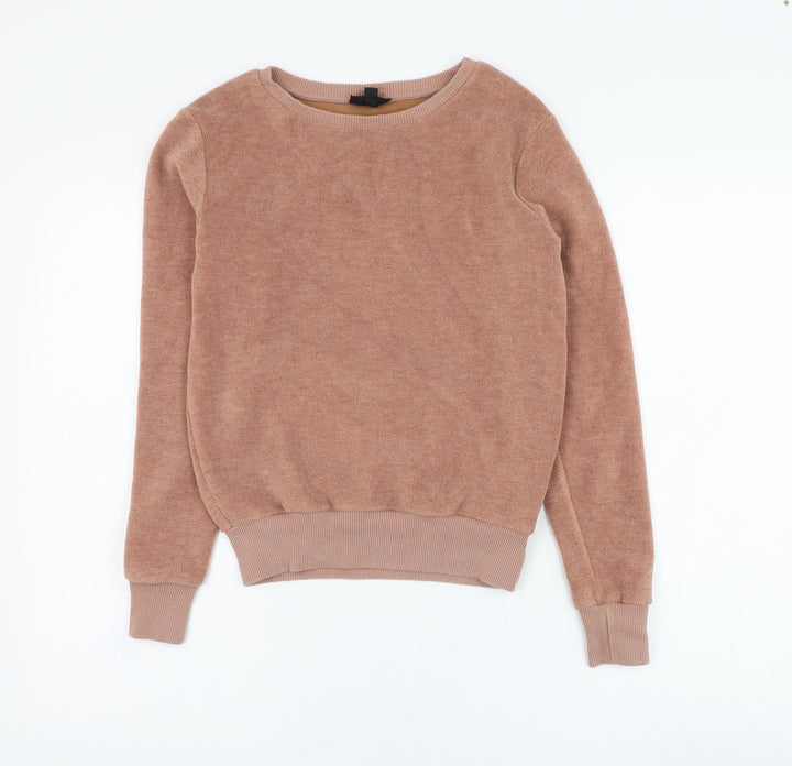 Topshop Womens Brown Viscose Pullover Sweatshirt Size 8 Pullover