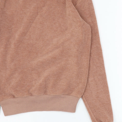 Topshop Womens Brown  Viscose Pullover Sweatshirt Size 8  Pullover