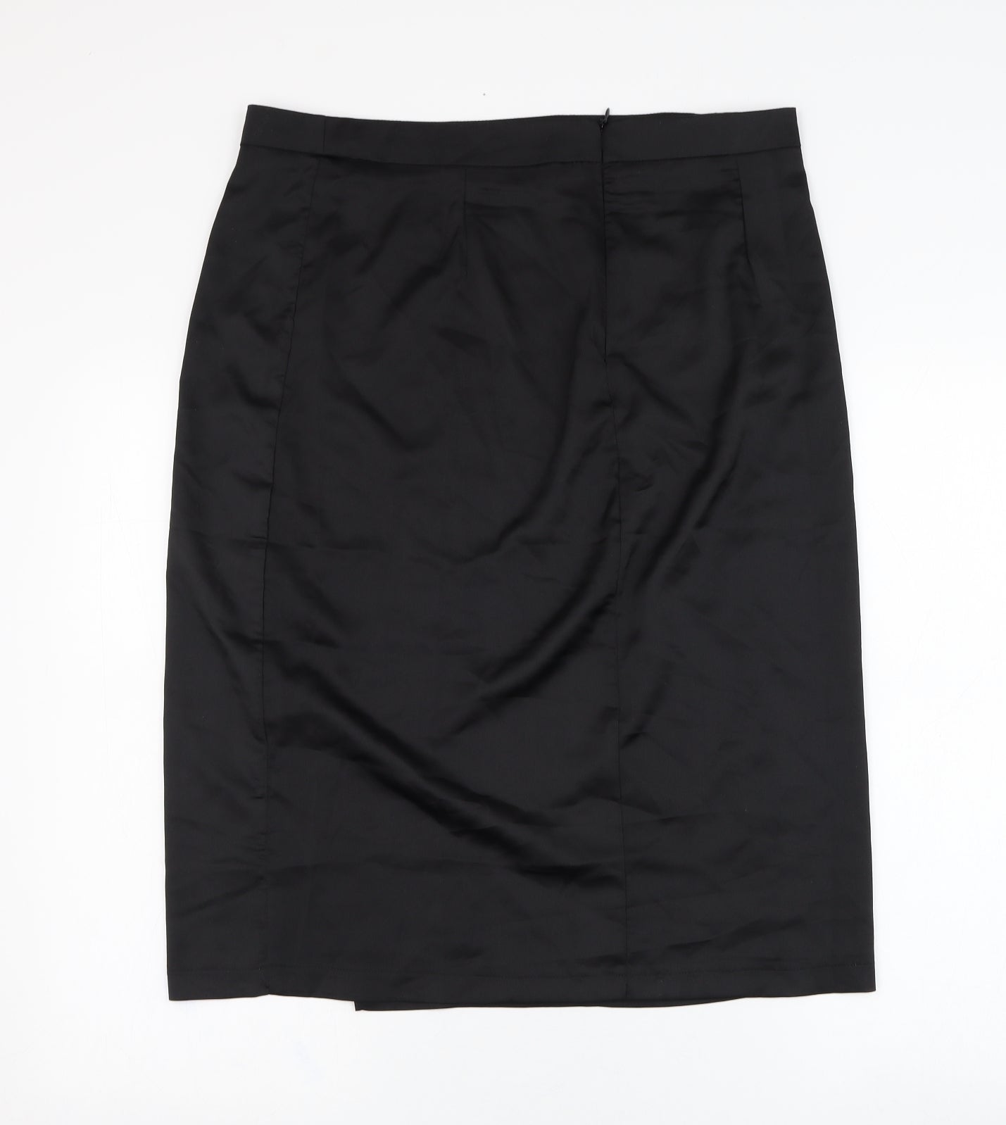 I SAW IT FIRST Womens Black  Polyester Straight & Pencil Skirt Size 16   Zip