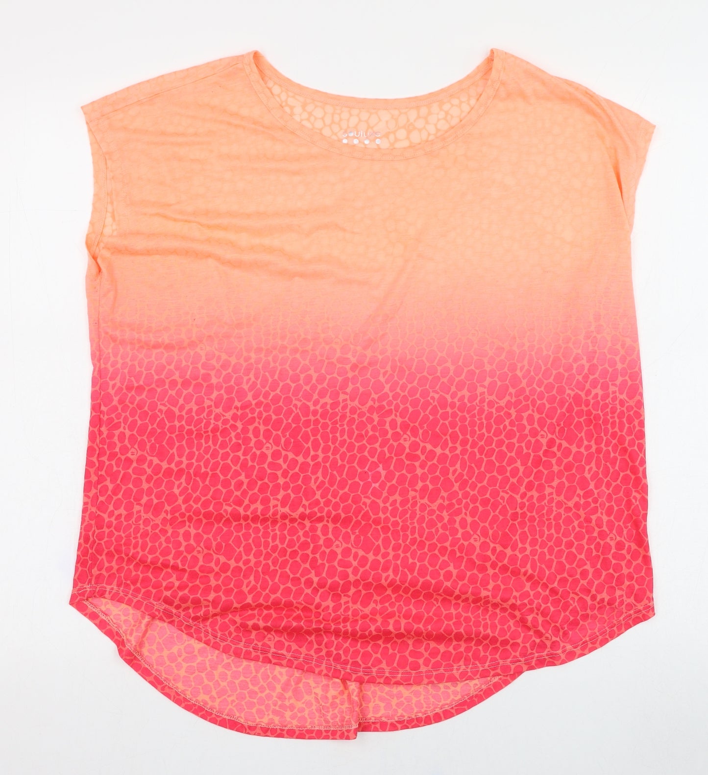 Souluxe Womens Pink  Polyester Basic Tank Size L Round Neck