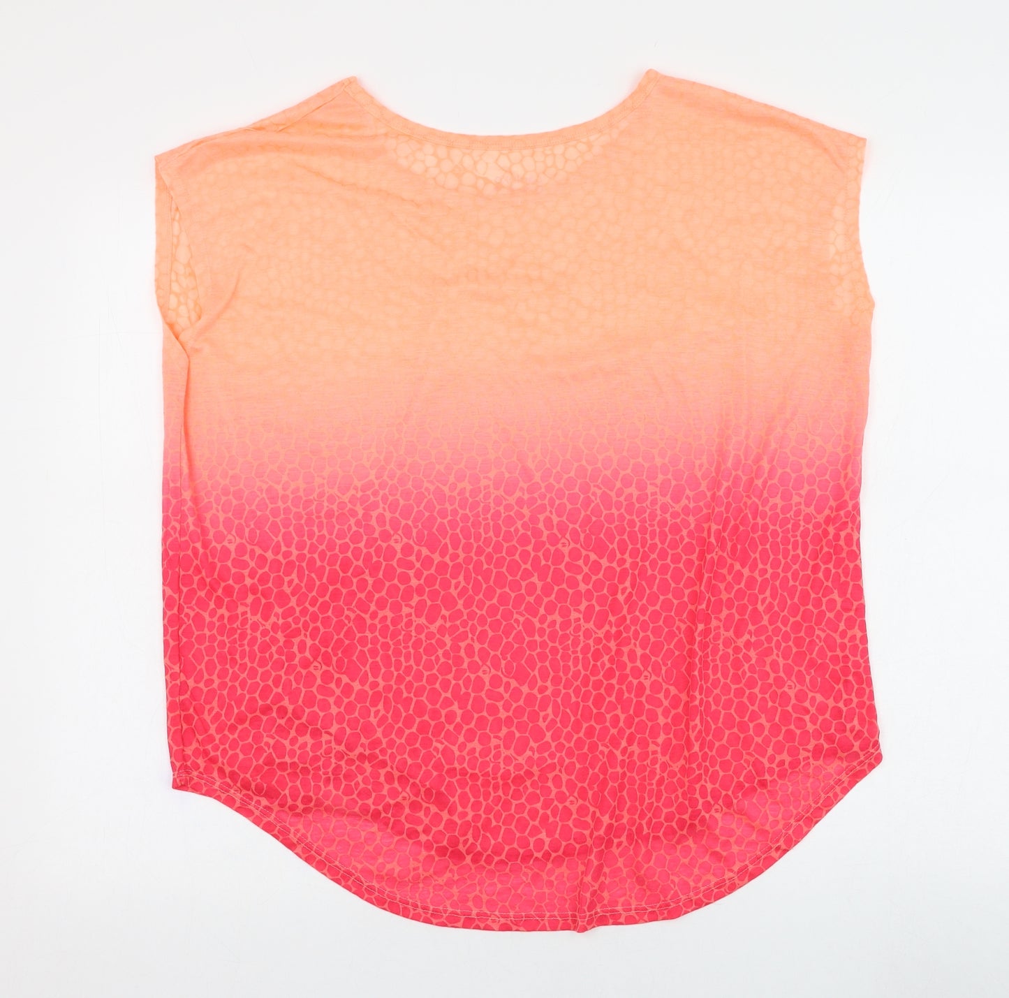 Souluxe Womens Pink  Polyester Basic Tank Size L Round Neck