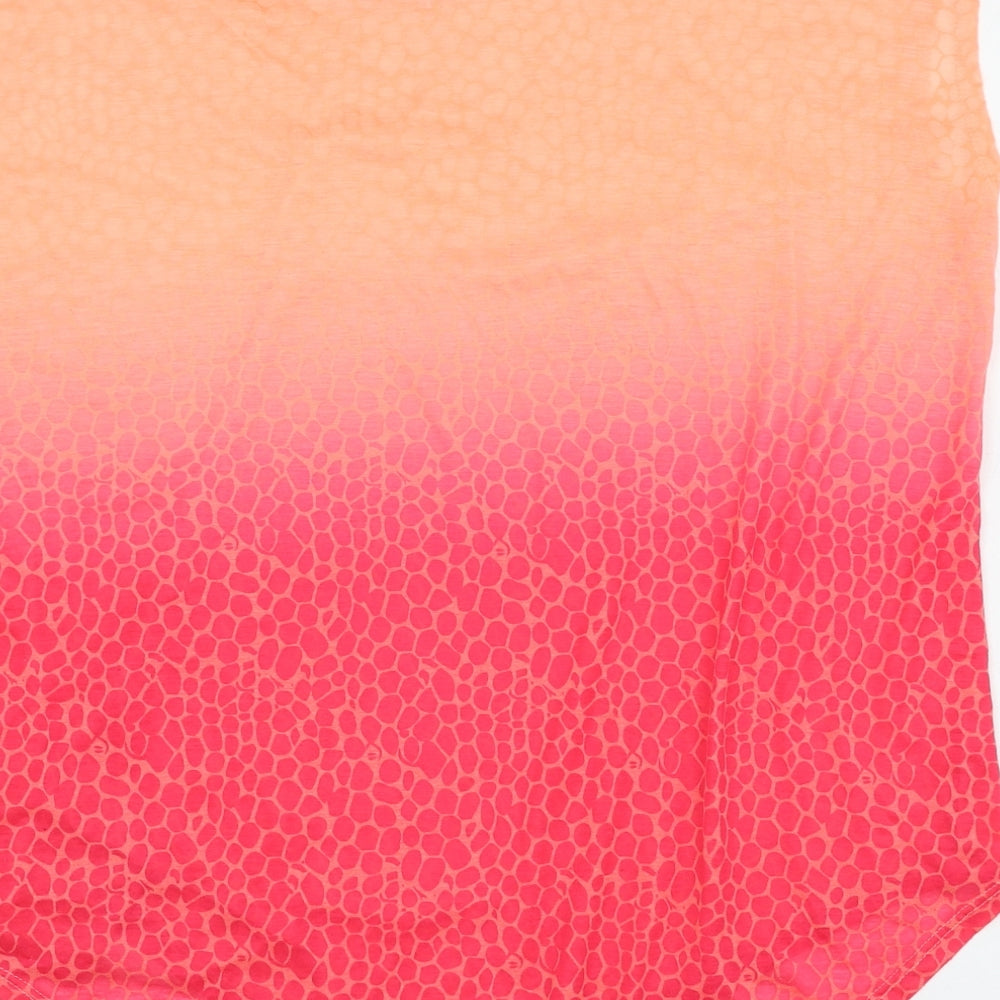 Souluxe Womens Pink  Polyester Basic Tank Size L Round Neck