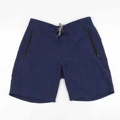 Primark Mens Blue  Polyester Sweat Shorts Size M L8 in Regular  - Swimwear
