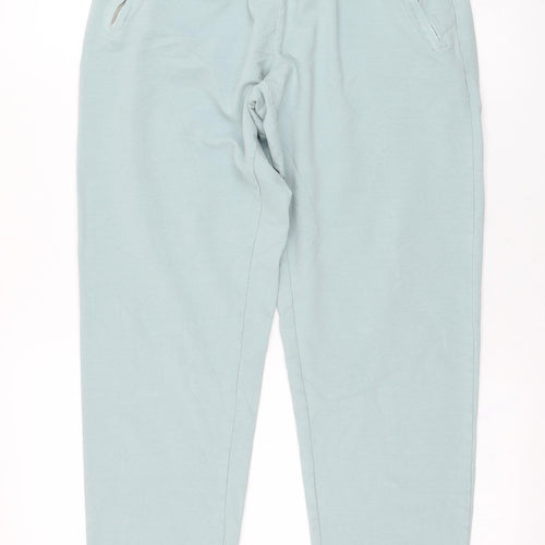 Deck Womens Blue  Cotton Jogger Trousers Size XL L27 in Regular