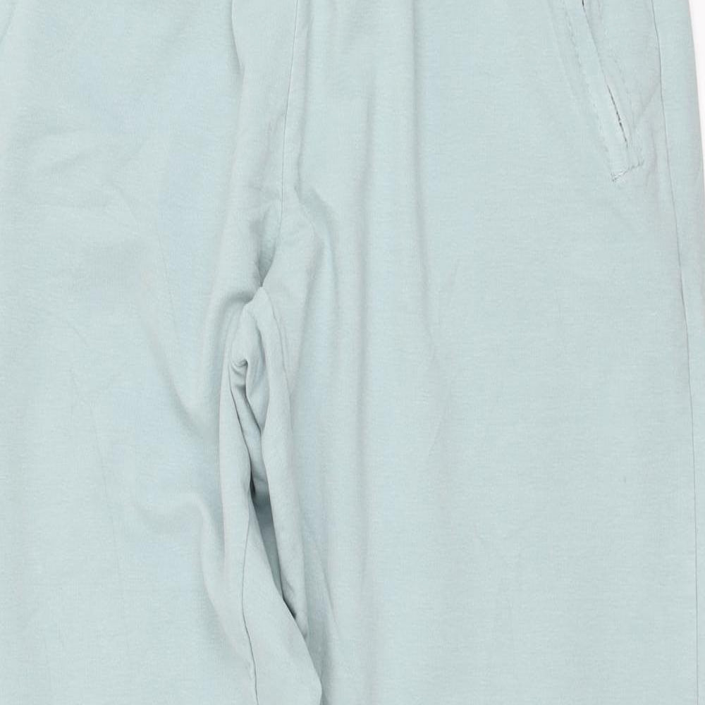 Deck Womens Blue  Cotton Jogger Trousers Size XL L27 in Regular