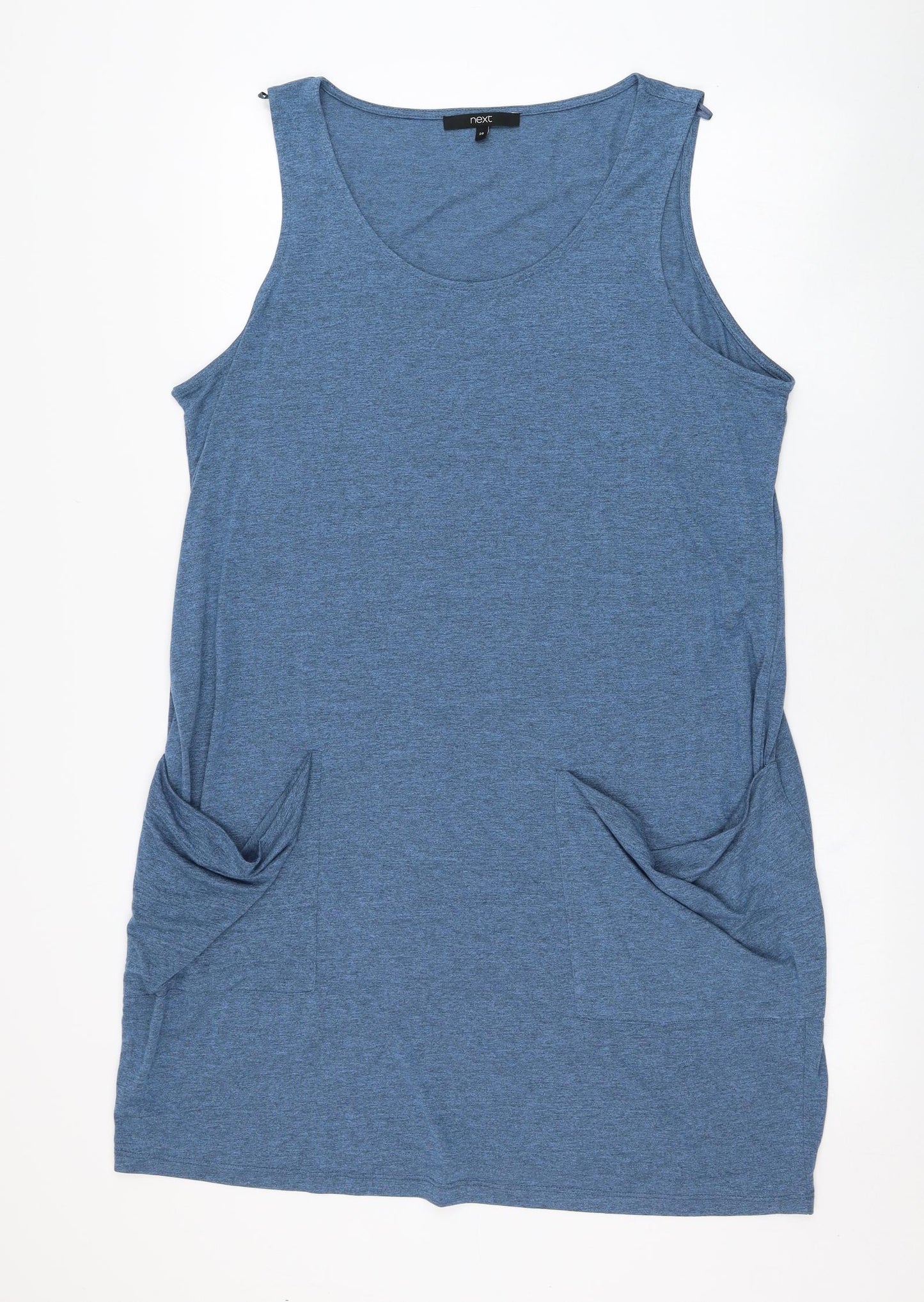 NEXT Womens Blue  Viscose Tank Dress  Size 20  Round Neck Pullover