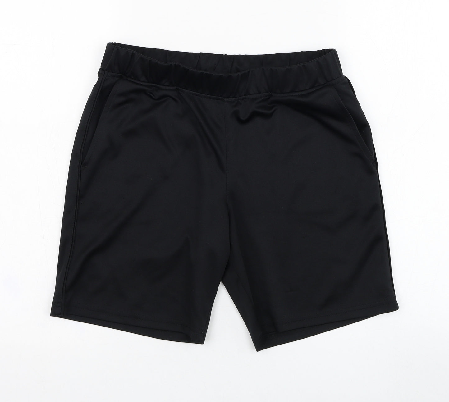 Dunnes Stores Mens Black  Polyester Sweat Shorts Size 28 in L7 in Regular