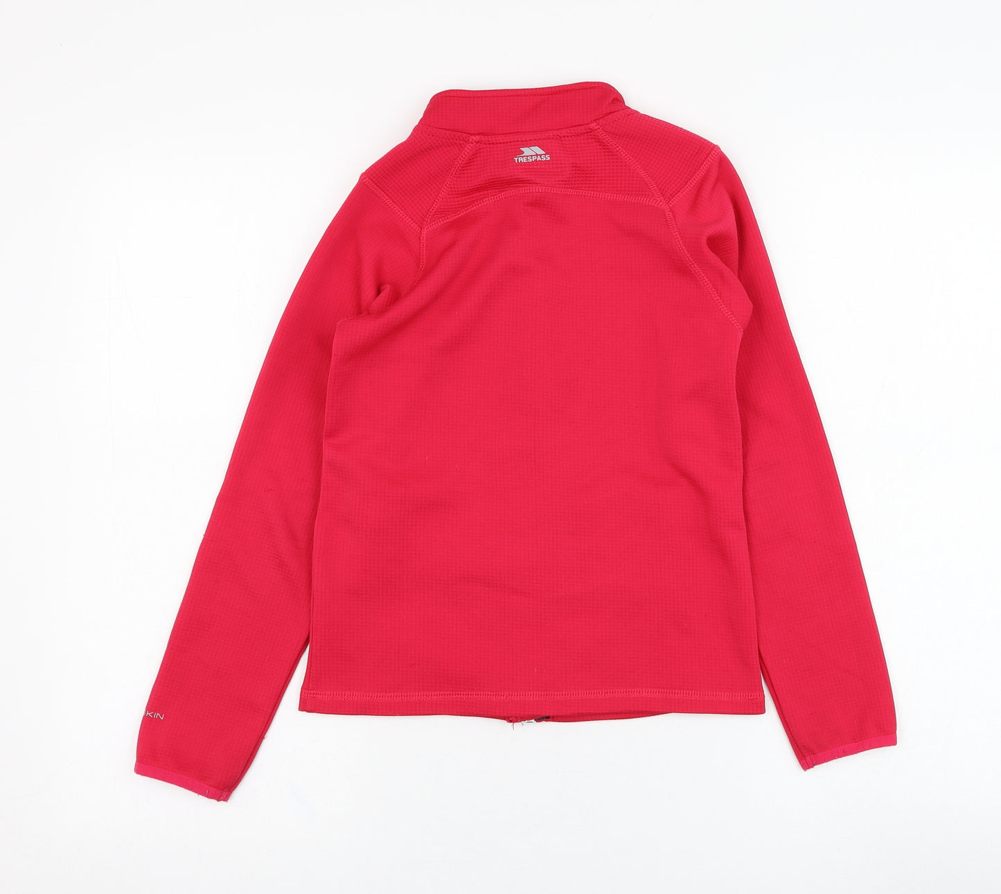 Trespass Girls Pink  Polyester Full Zip Sweatshirt Size 7-8 Years  Zip