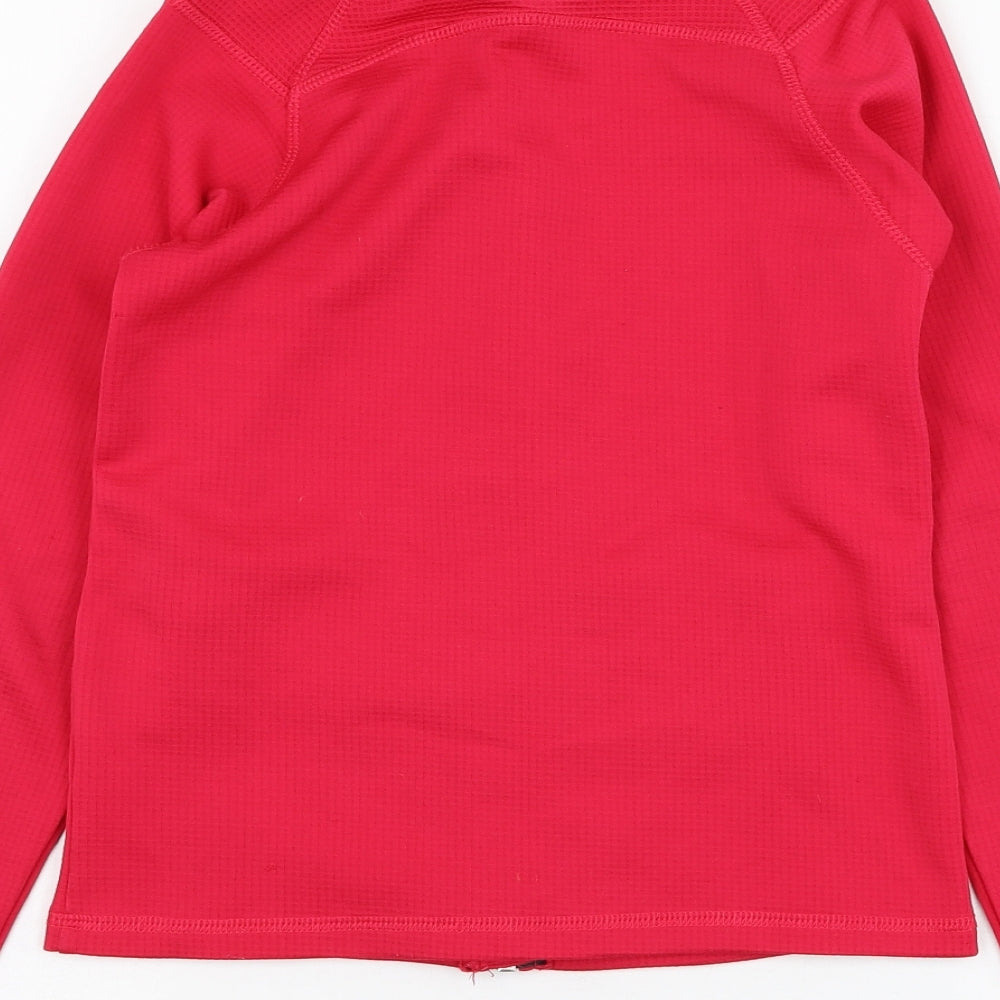 Trespass Girls Pink  Polyester Full Zip Sweatshirt Size 7-8 Years  Zip