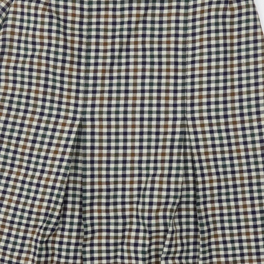 Murray Brothers  Womens Multicoloured Check Wool Peasant Skirt Size 20