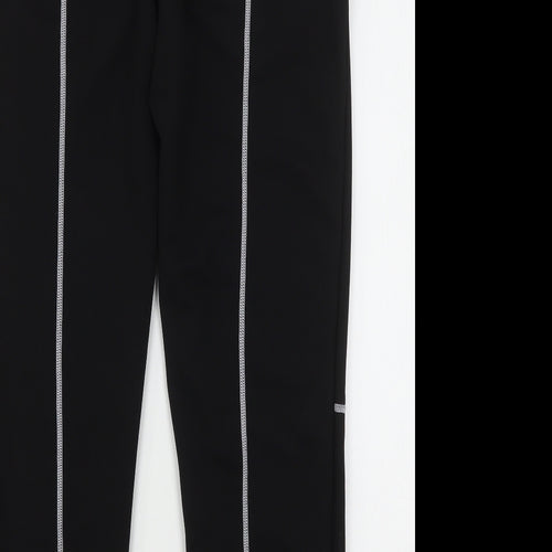 Shien  Womens Black  Polyester Sweatpants Trousers Size S L28 in Regular Drawstring