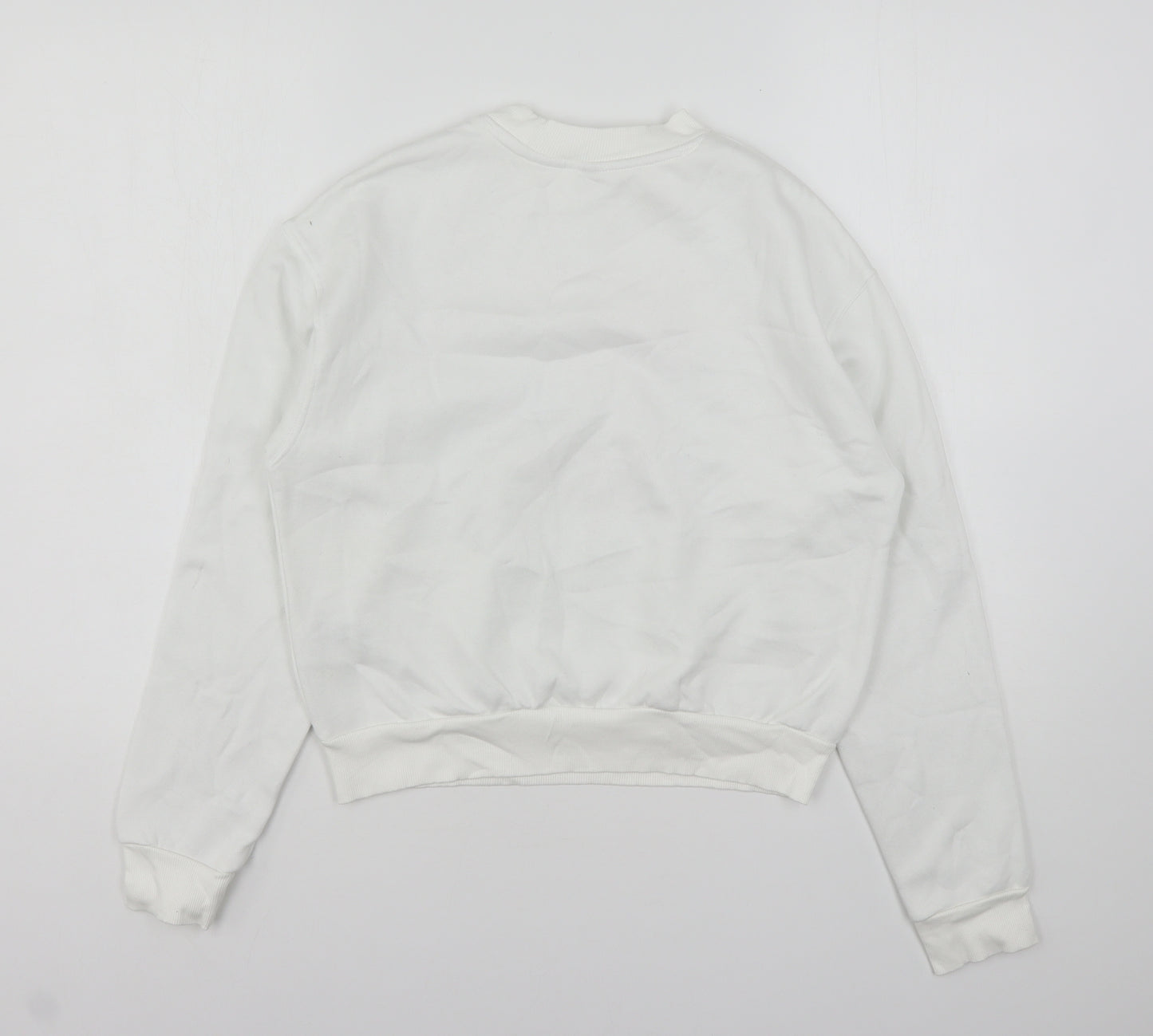 H&M Womens White  Cotton Pullover Sweatshirt Size S   - NASA