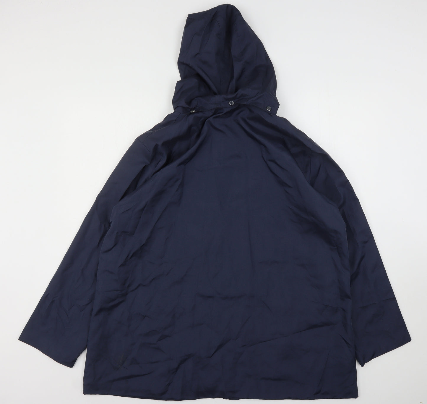 Anne De Lancay Womens Blue   Rain Coat Coat Size 22