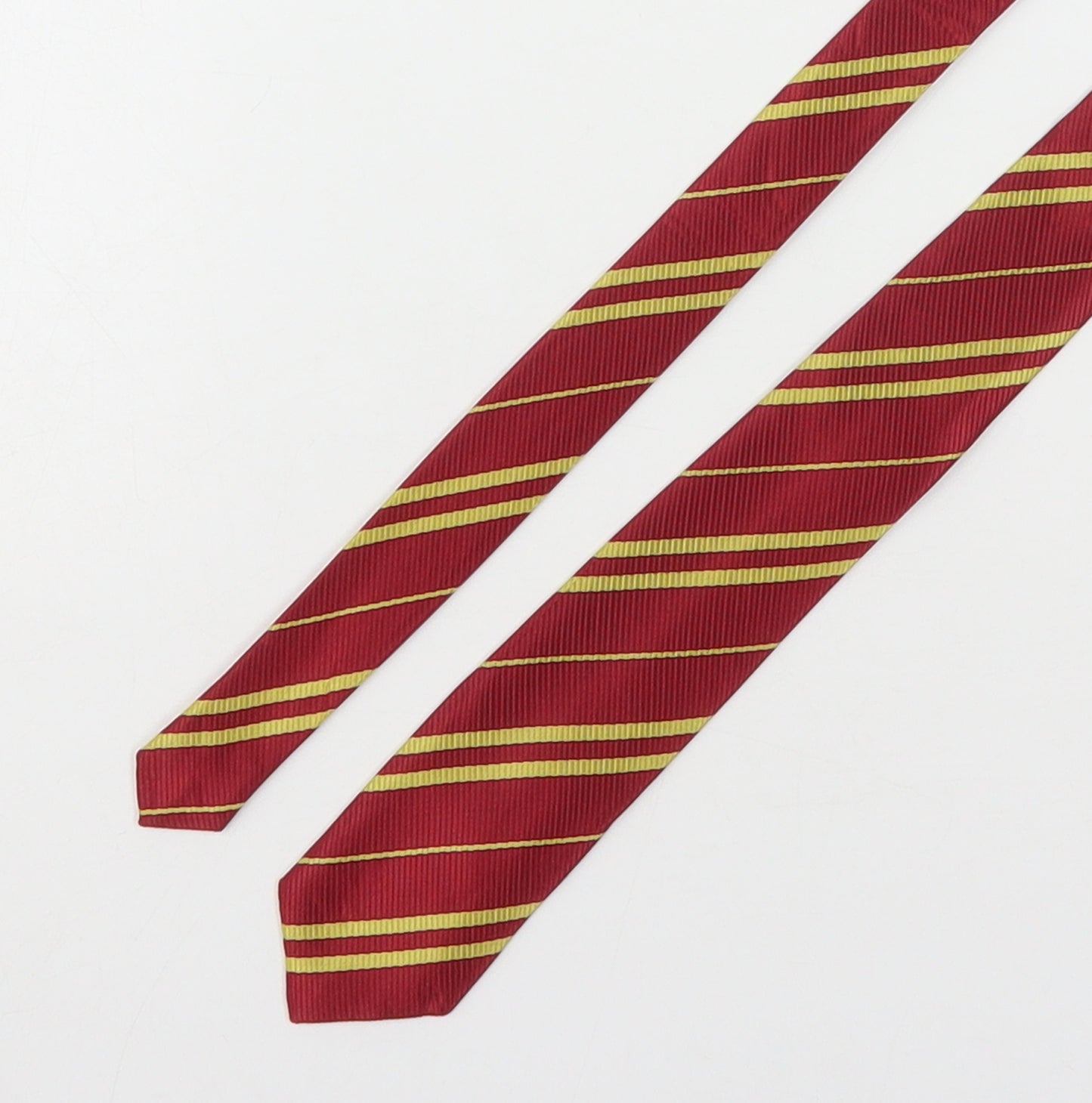 Preworn Mens Multicoloured Striped Polyester Pointed Tie One Size