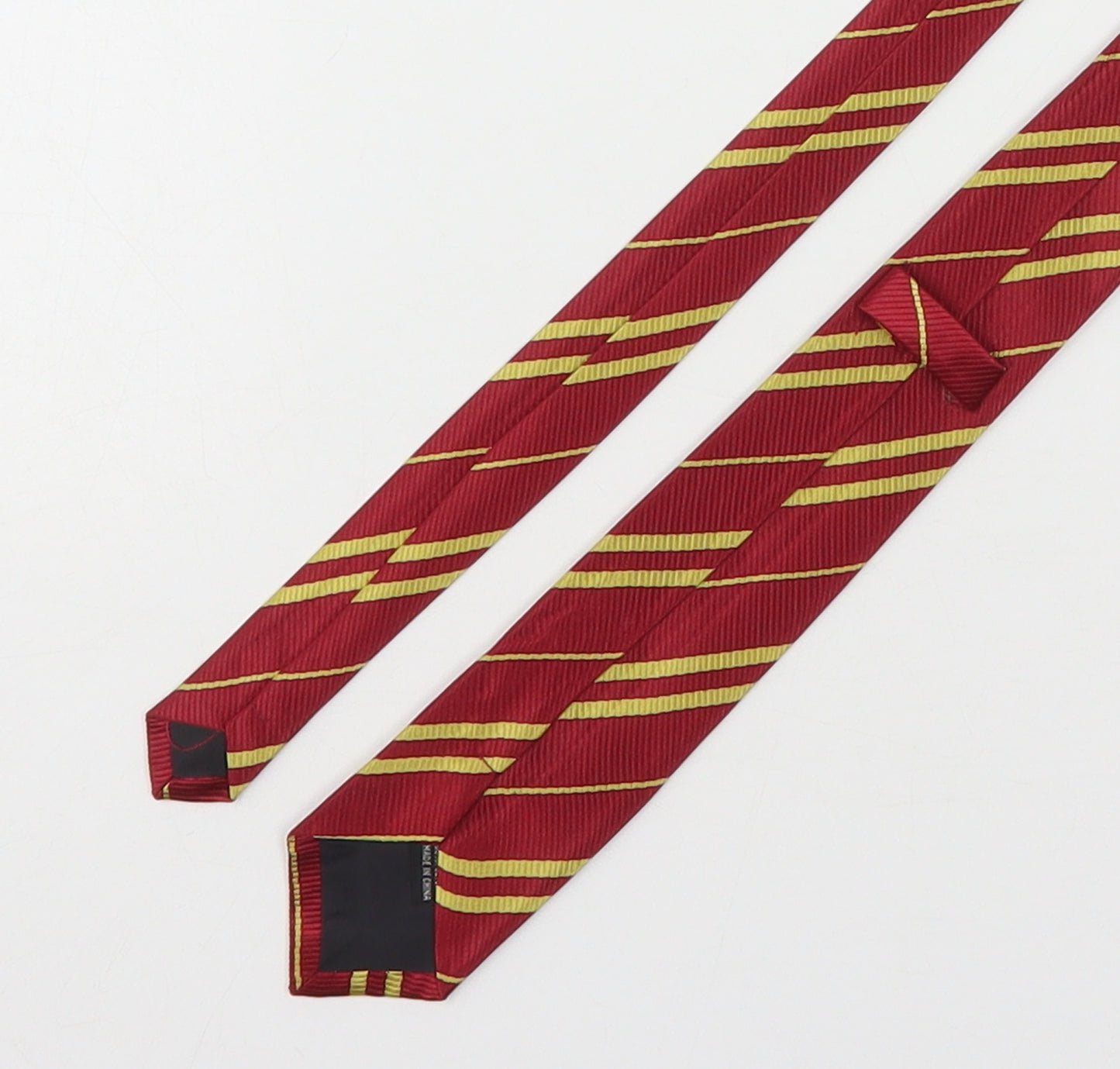 Preworn Mens Multicoloured Striped Polyester Pointed Tie One Size