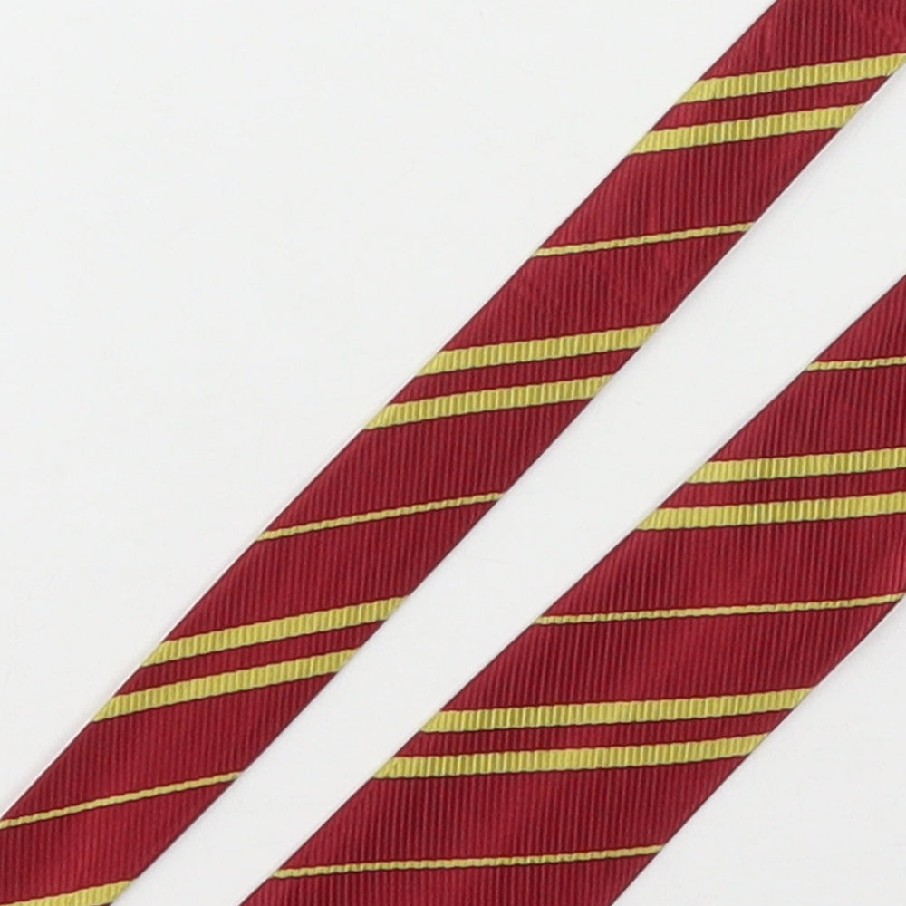 Preworn Mens Multicoloured Striped Polyester Pointed Tie One Size