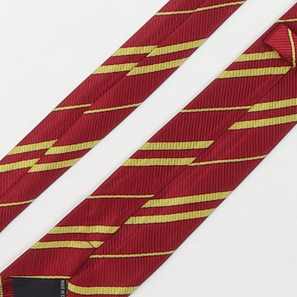 Preworn Mens Multicoloured Striped Polyester Pointed Tie One Size