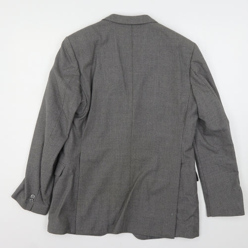 Skopes Mens Grey Striped Wool Jacket Suit Jacket