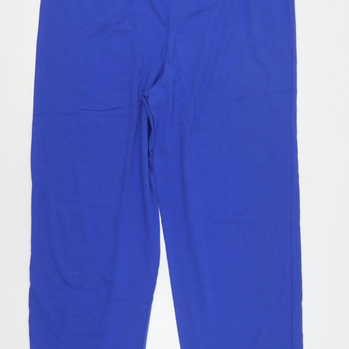 Style Inc Womens Blue  Cotton Sweatpants Trousers Size 2XL L31 in Regular Drawstring