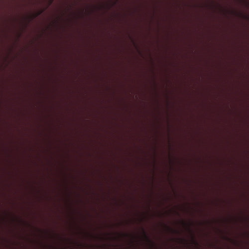 Sweat Trends Womens Purple  Cotton Pullover Sweatshirt Size L