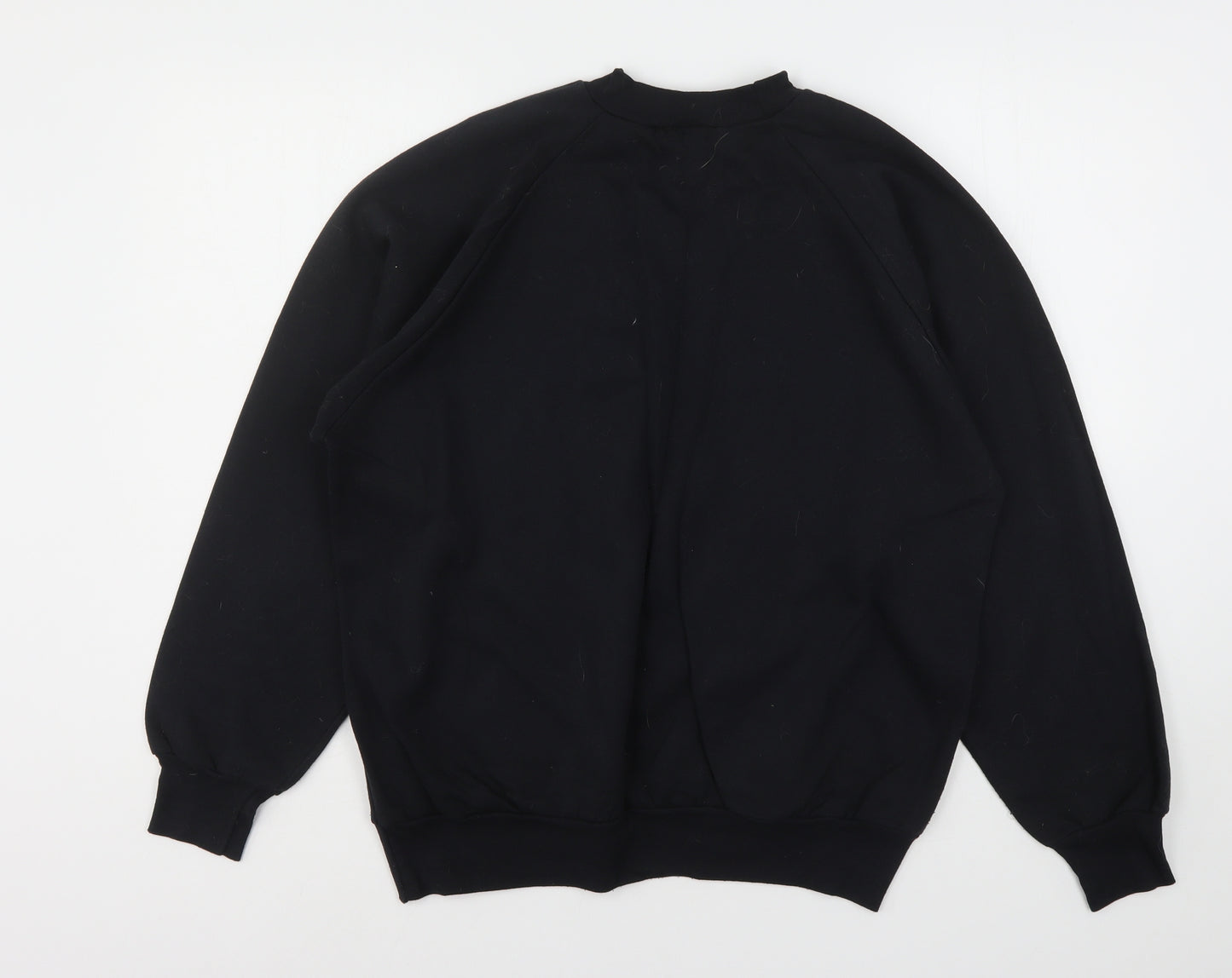 D.N.S Womens Black Floral Polyester Pullover Sweatshirt Size L   - Canada