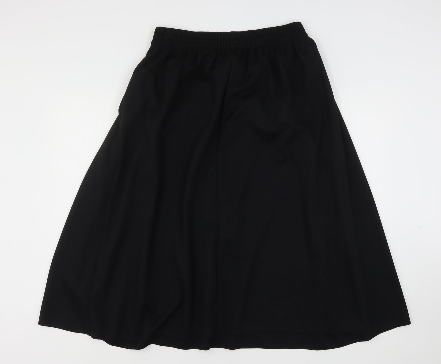 St Michael  Womens Black  Polyester A-Line Skirt Size 20 in