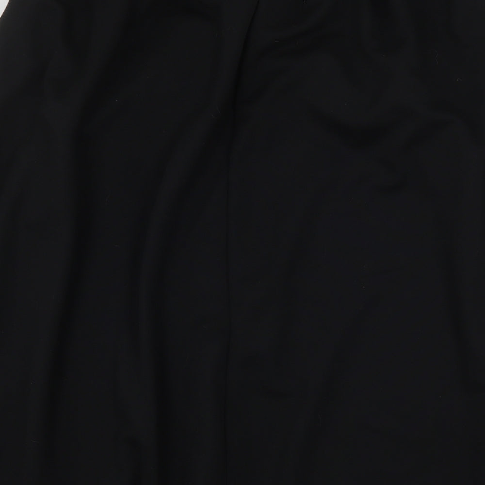 St Michael  Womens Black  Polyester A-Line Skirt Size 20 in