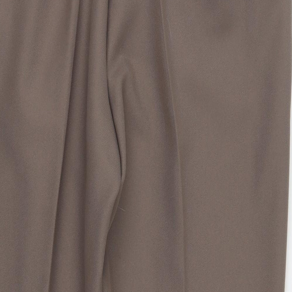 Preworn Womens Brown  Polyester Trousers  Size 20 in L30 in Regular