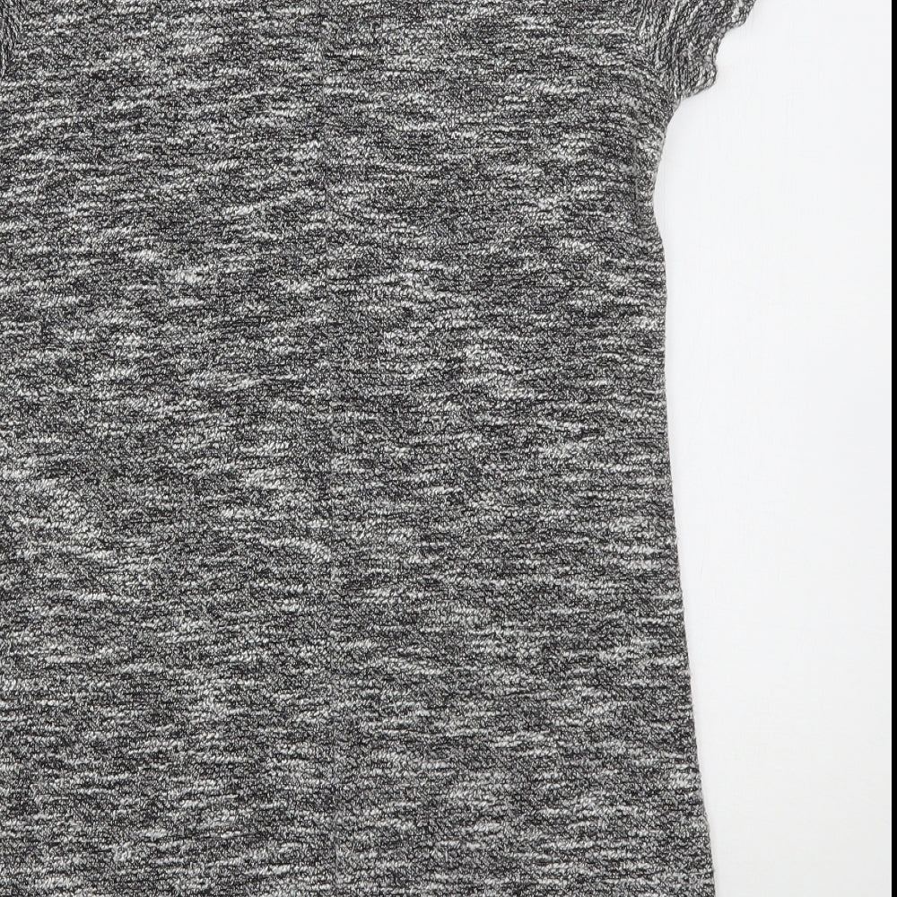 Miss Selfridge Womens Grey Round Neck  Polyester Pullover Jumper Size 8