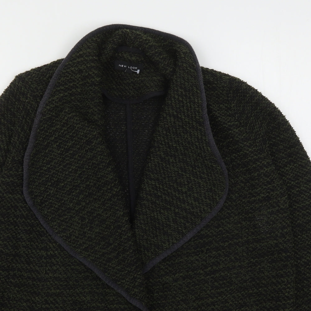 New Look Womens Green V-Neck  Polyester Cardigan Jumper Size 10