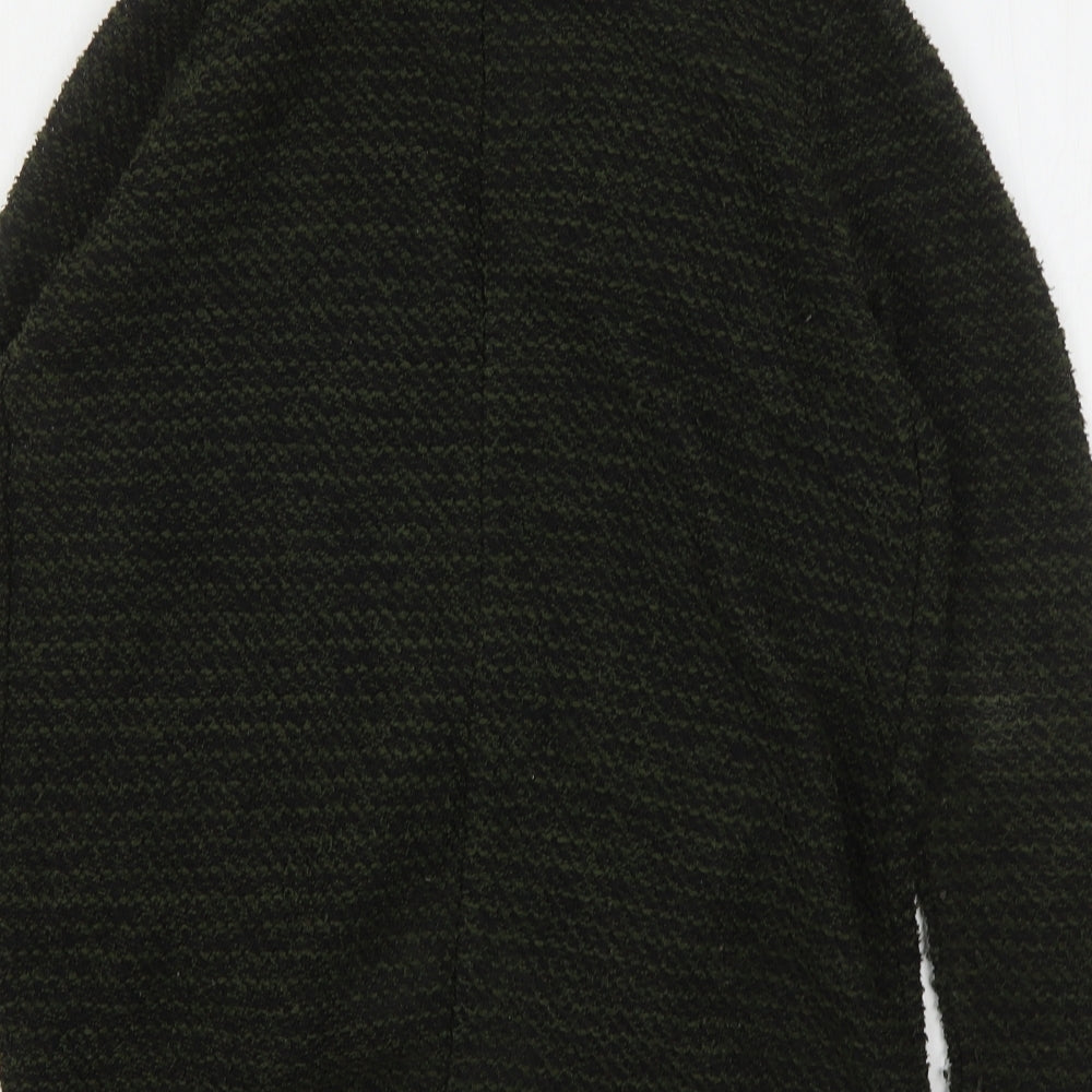 New Look Womens Green V-Neck  Polyester Cardigan Jumper Size 10