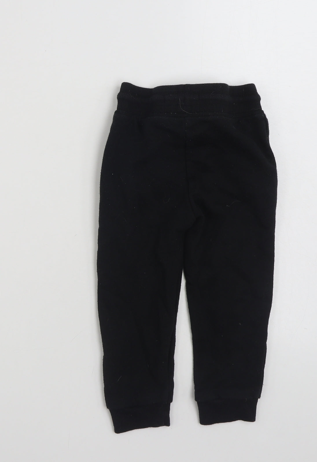 Primark Boys Black  Cotton Jogger Trousers Size 2-3 Years  Regular