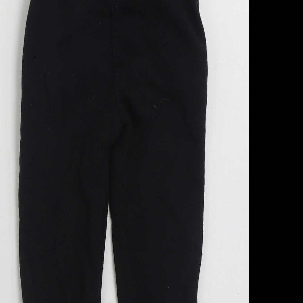 Primark Boys Black  Cotton Jogger Trousers Size 2-3 Years  Regular